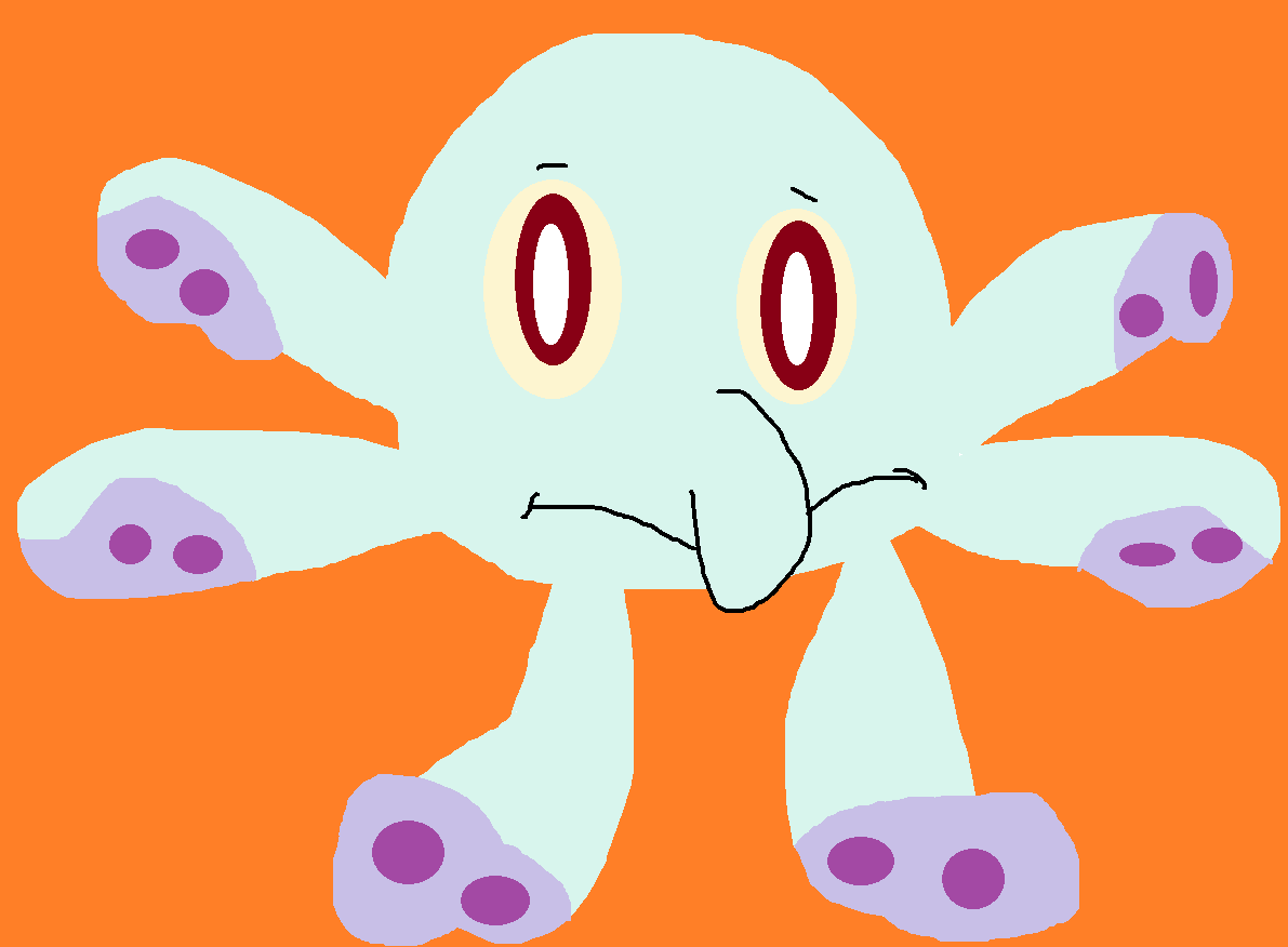 Squidward The Gumdrop Octopus by Falconlobo