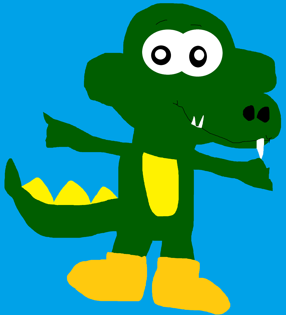 Cute Gator Based On Roy Rogers Kids Meal Gatortales Toy From 1989 by Falconlobo