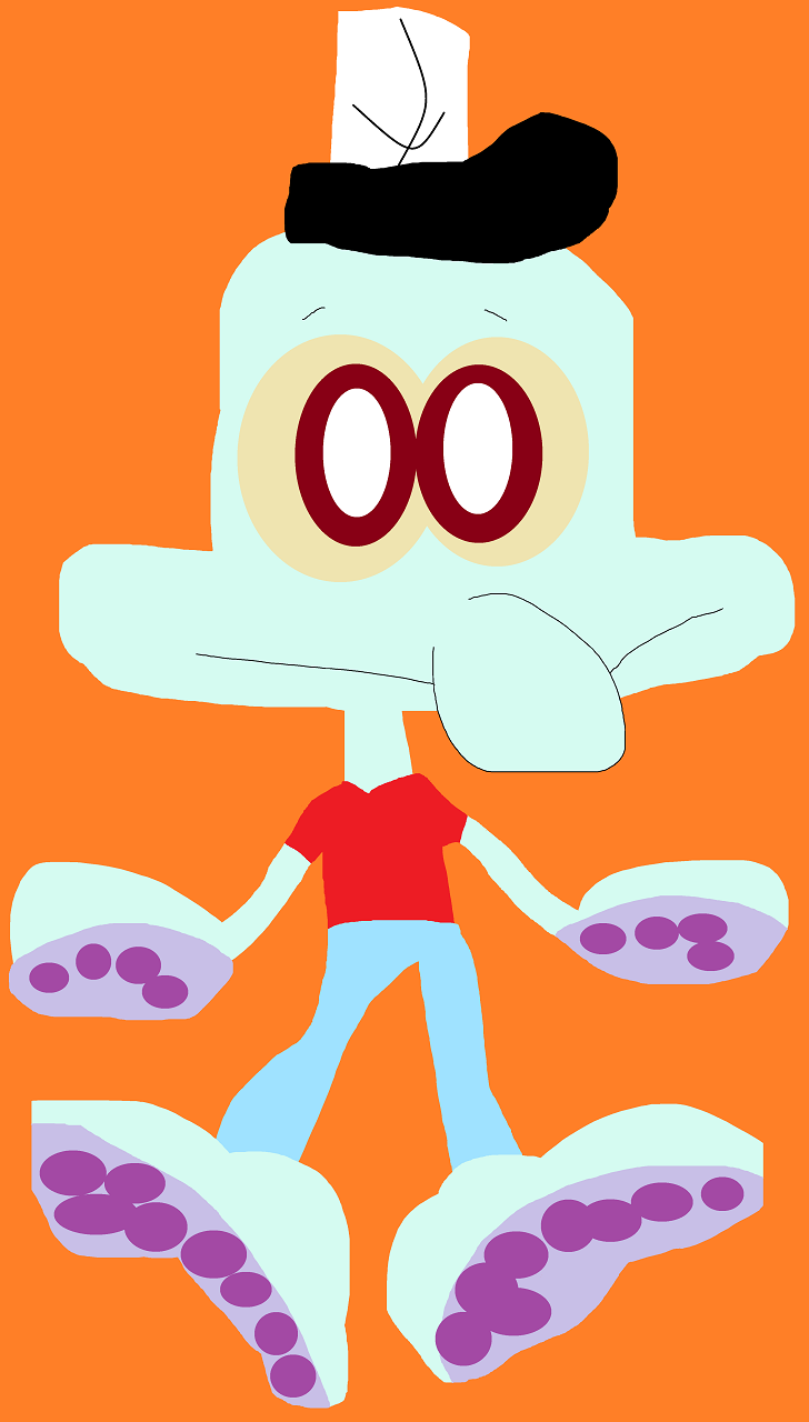 Random Squidward Red White And Blue Outfit For July 4th by Falconlobo