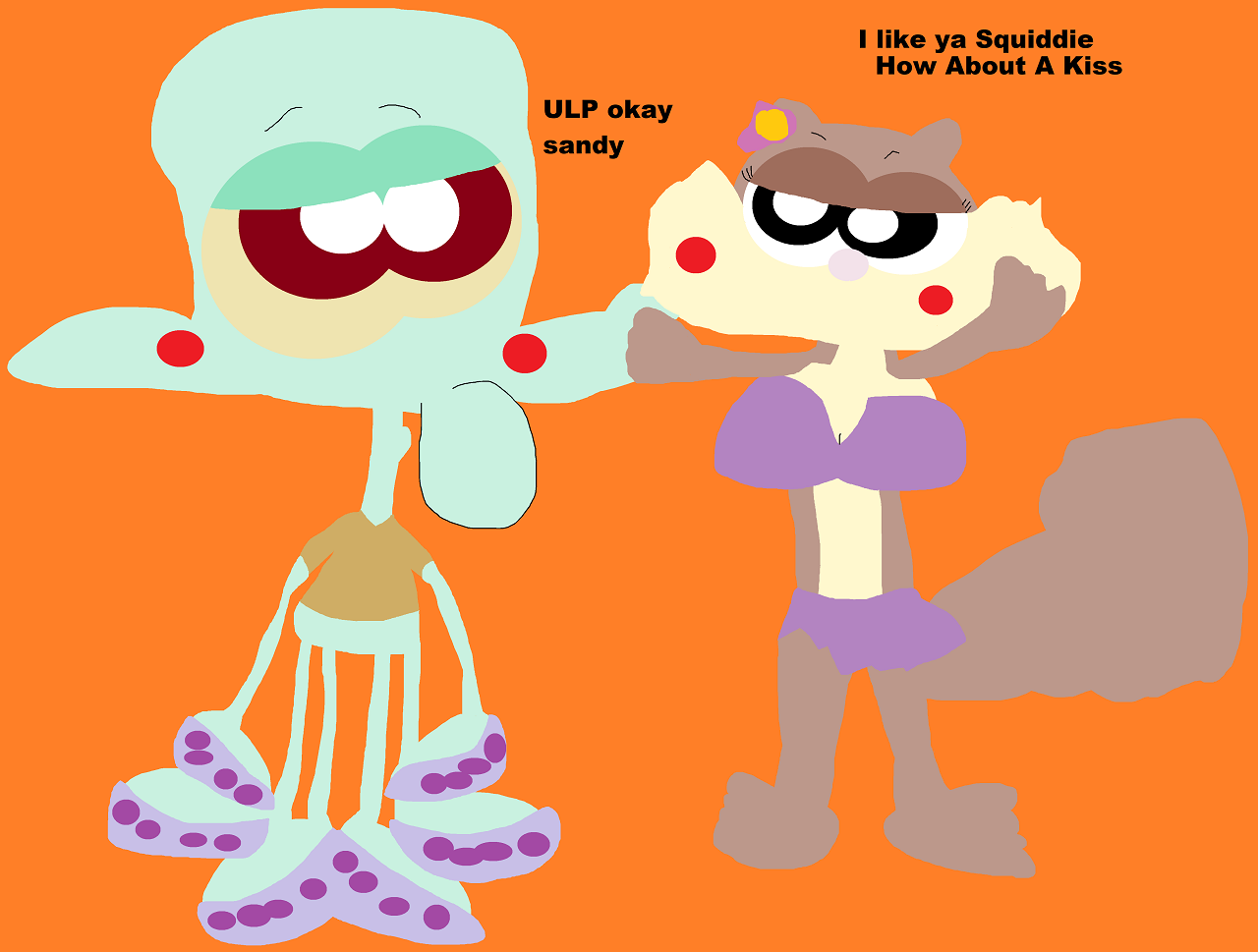 Sandy Likes Squiddie Alt by Falconlobo