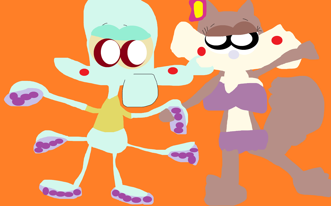 Just Squidward And Sandy Dancing Alt by Falconlobo