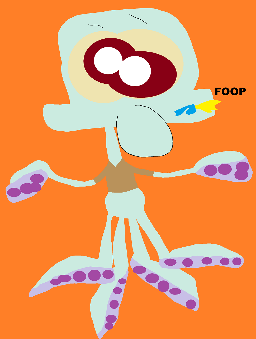 Squidward Gooes FOOP For New Years Eve by Falconlobo
