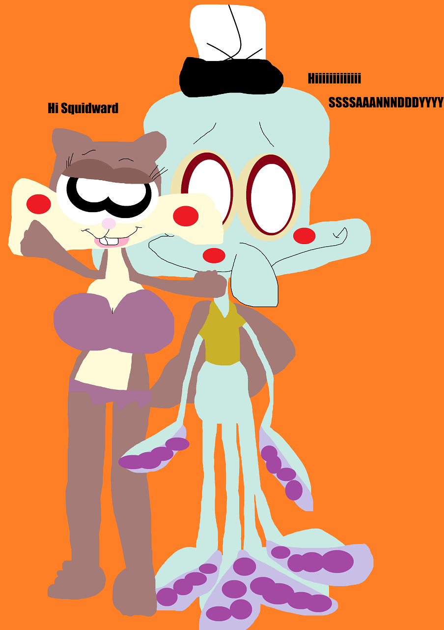 Sandy Coming On To Squidward Again by Falconlobo