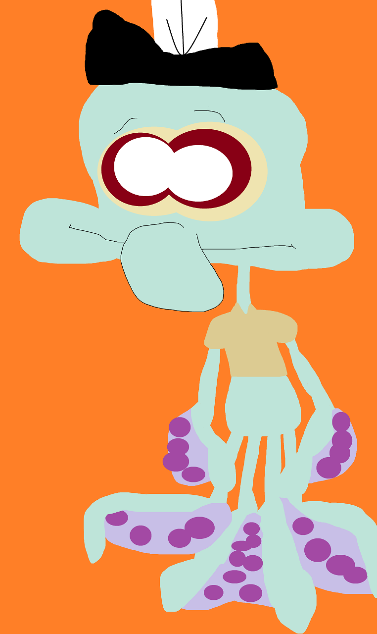 Just A Cute Eyed Random Chibi Squidward by Falconlobo