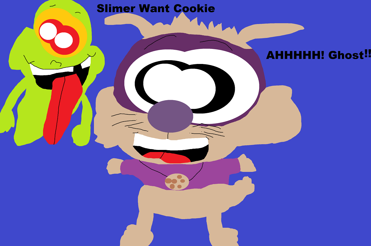 Slimer Want Cookie by Falconlobo