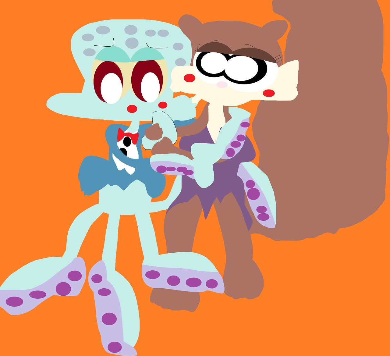 Just Squidward And Sandy Dancing Yet Again Alt by Falconlobo