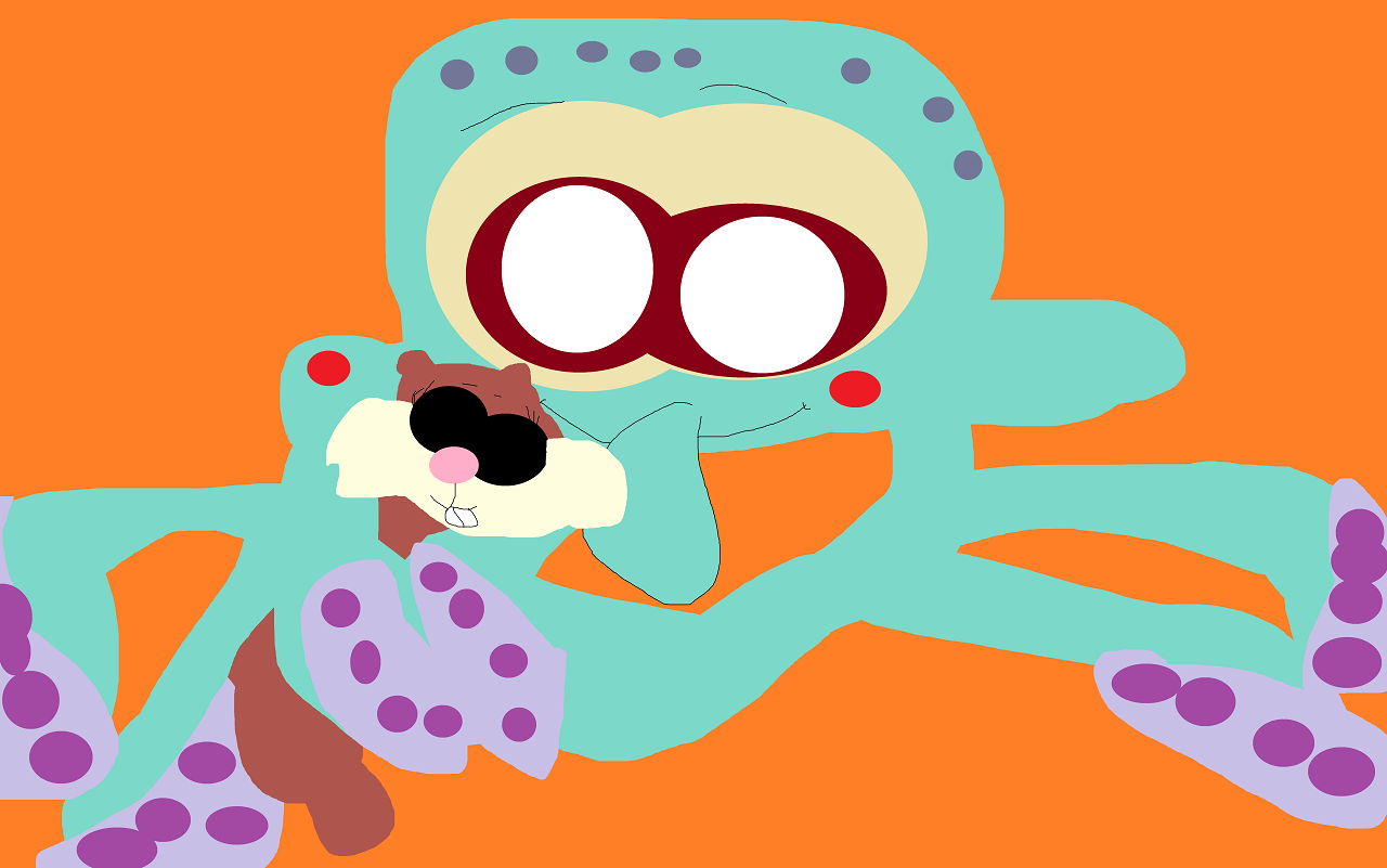 An Octopus And His Plushie by Falconlobo
