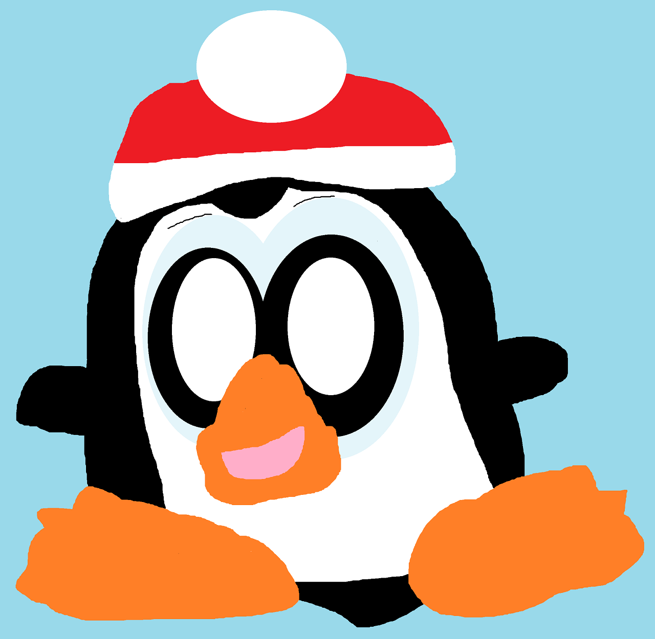Random Penguin In Hat by Falconlobo