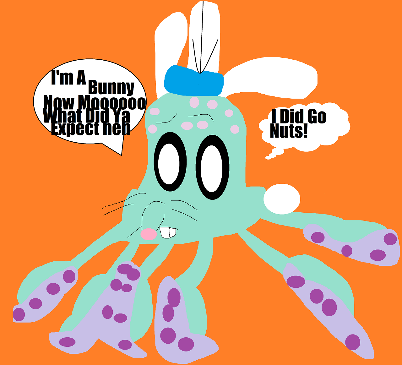 Sea Bunny Octopus Goes Moooooo by Falconlobo