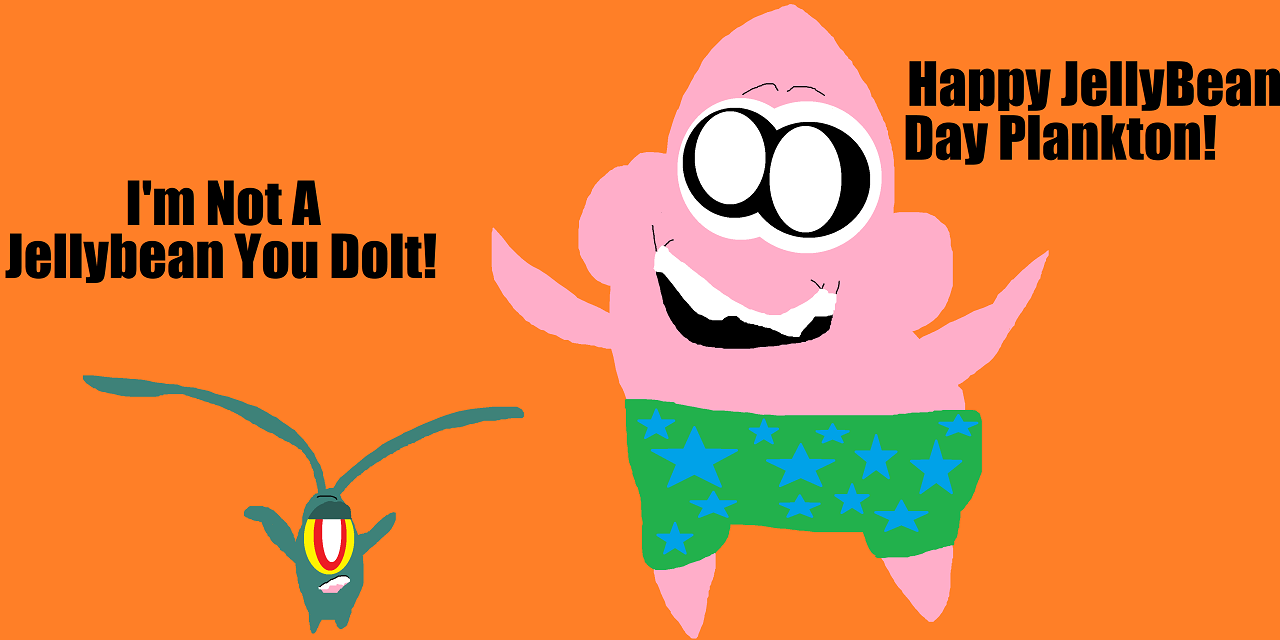 Happy JellyBean Day Plankton by Falconlobo