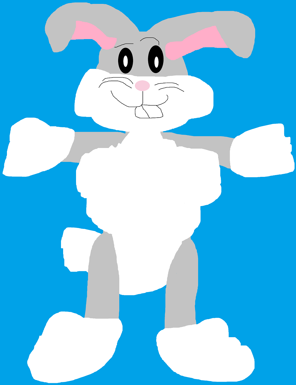 Random Fluffy Bug Bunny Plush by Falconlobo