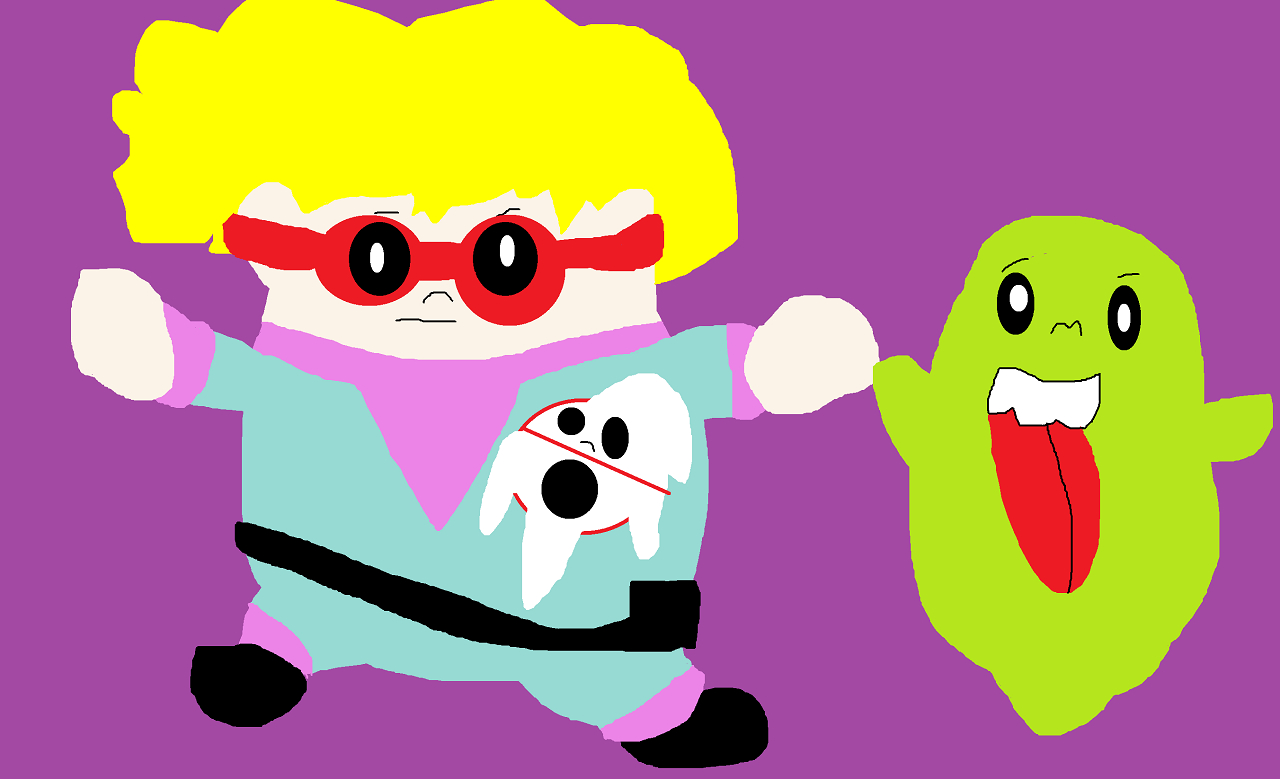 Egon And Slimer Squishmallows by Falconlobo