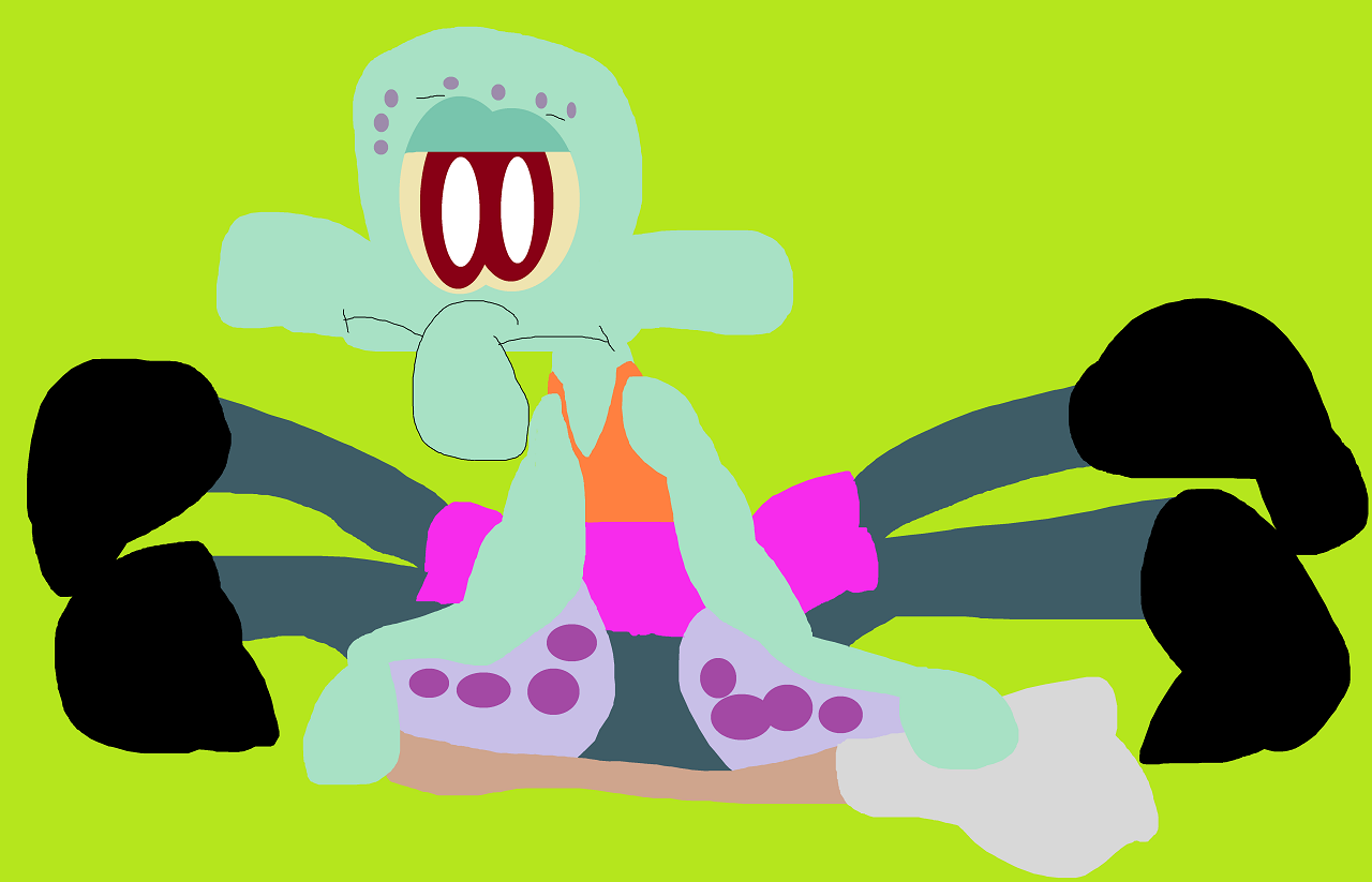 The Toxic Squidvenger Sitting Plushie by Falconlobo