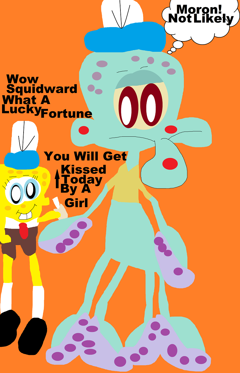 Squidward's Lucky Fortune by Falconlobo