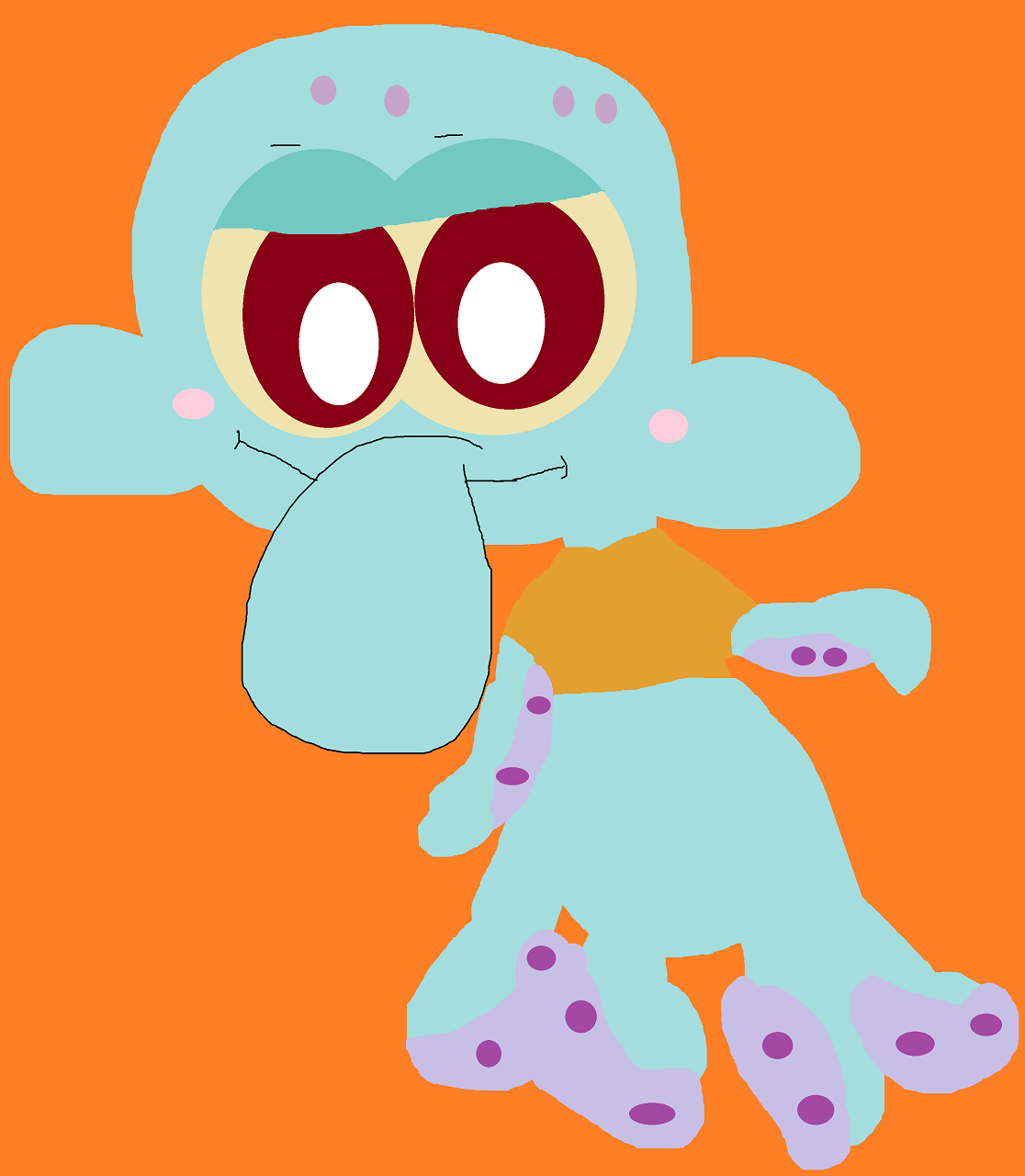 Based On One Of my Fave  Squidward Plushies by Falconlobo