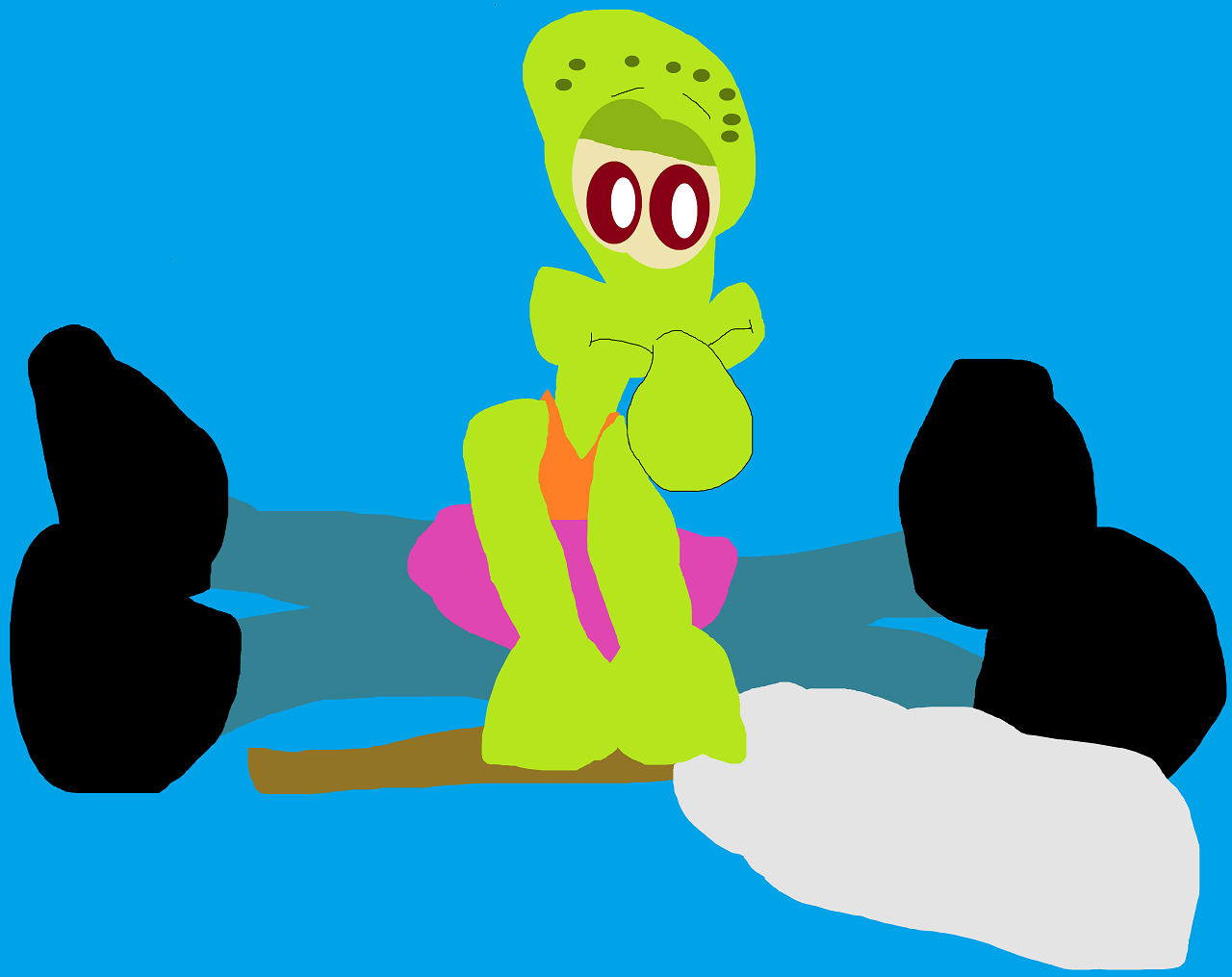 Toxic Squidvenger Sitting Plush by Falconlobo