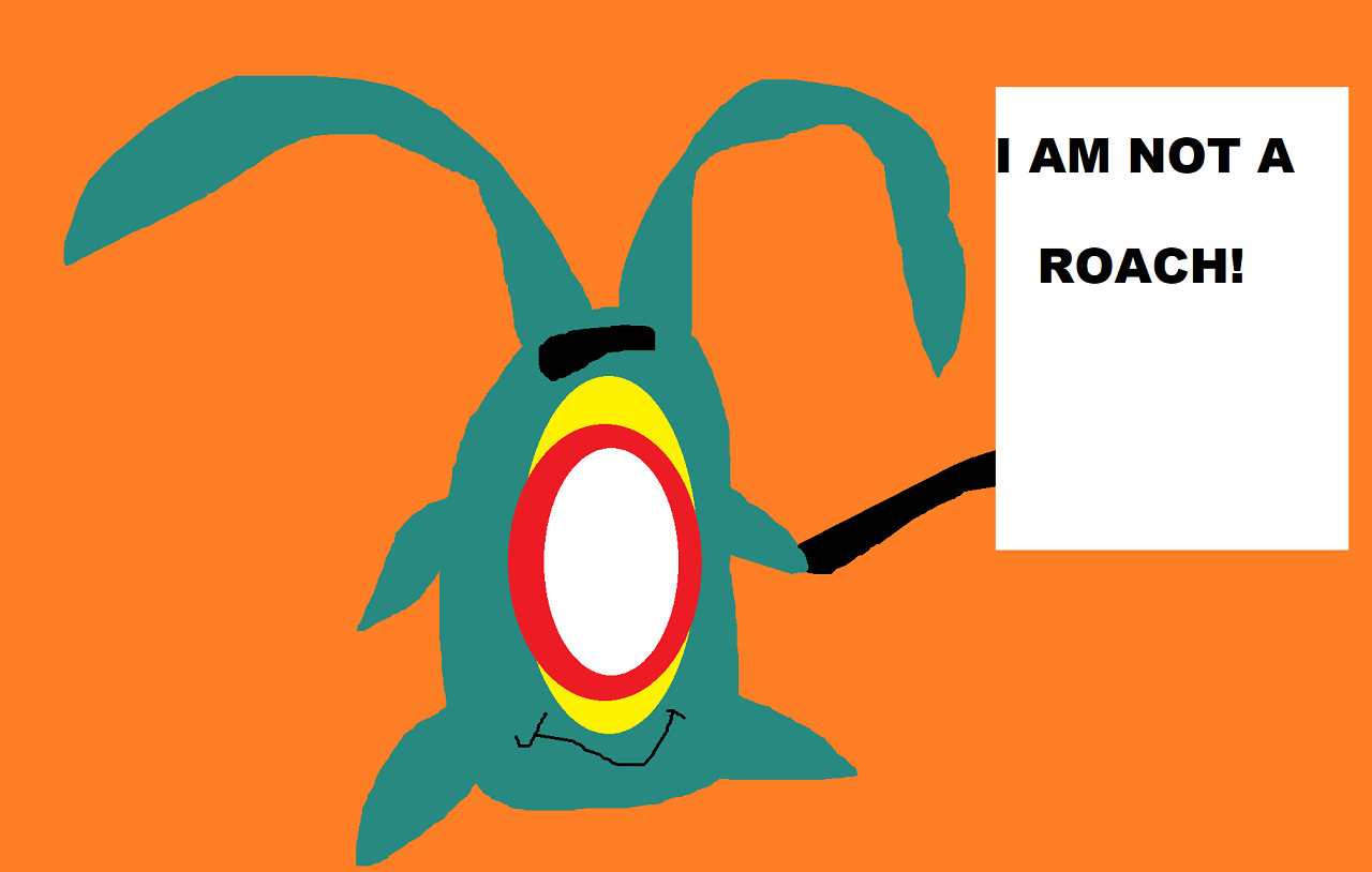 I Am Not A Roach Plankton Sitting Plush by Falconlobo