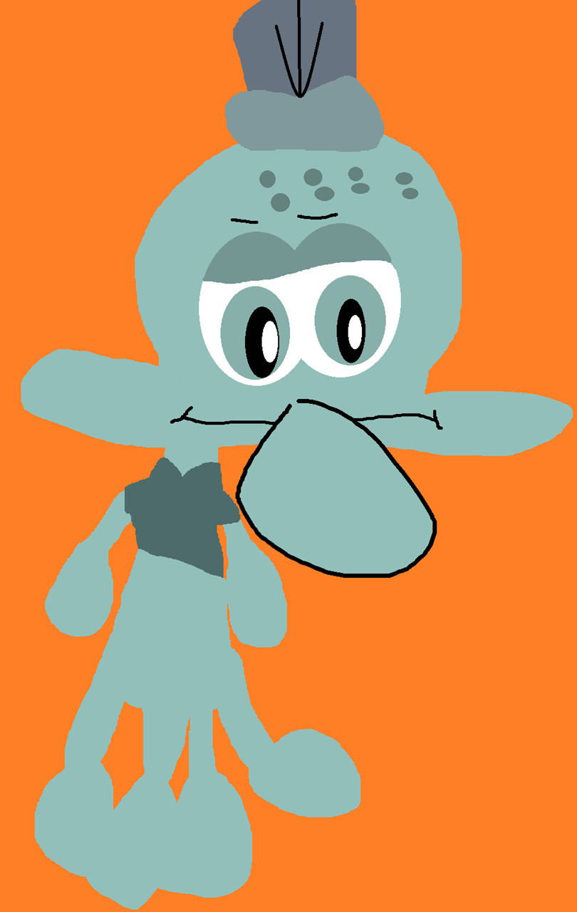 IF The Squidward Five Below Plush Had A Hat^^ by Falconlobo