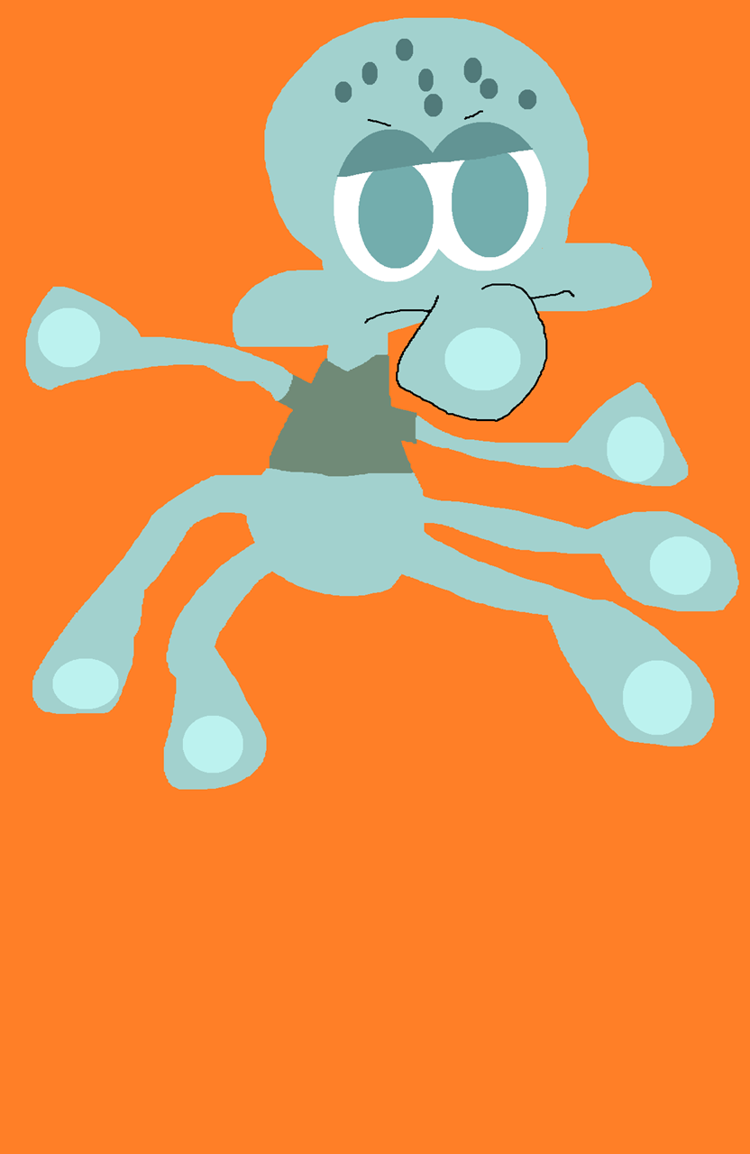 Mini Squidward Plush Window Cling Version^^ by Falconlobo