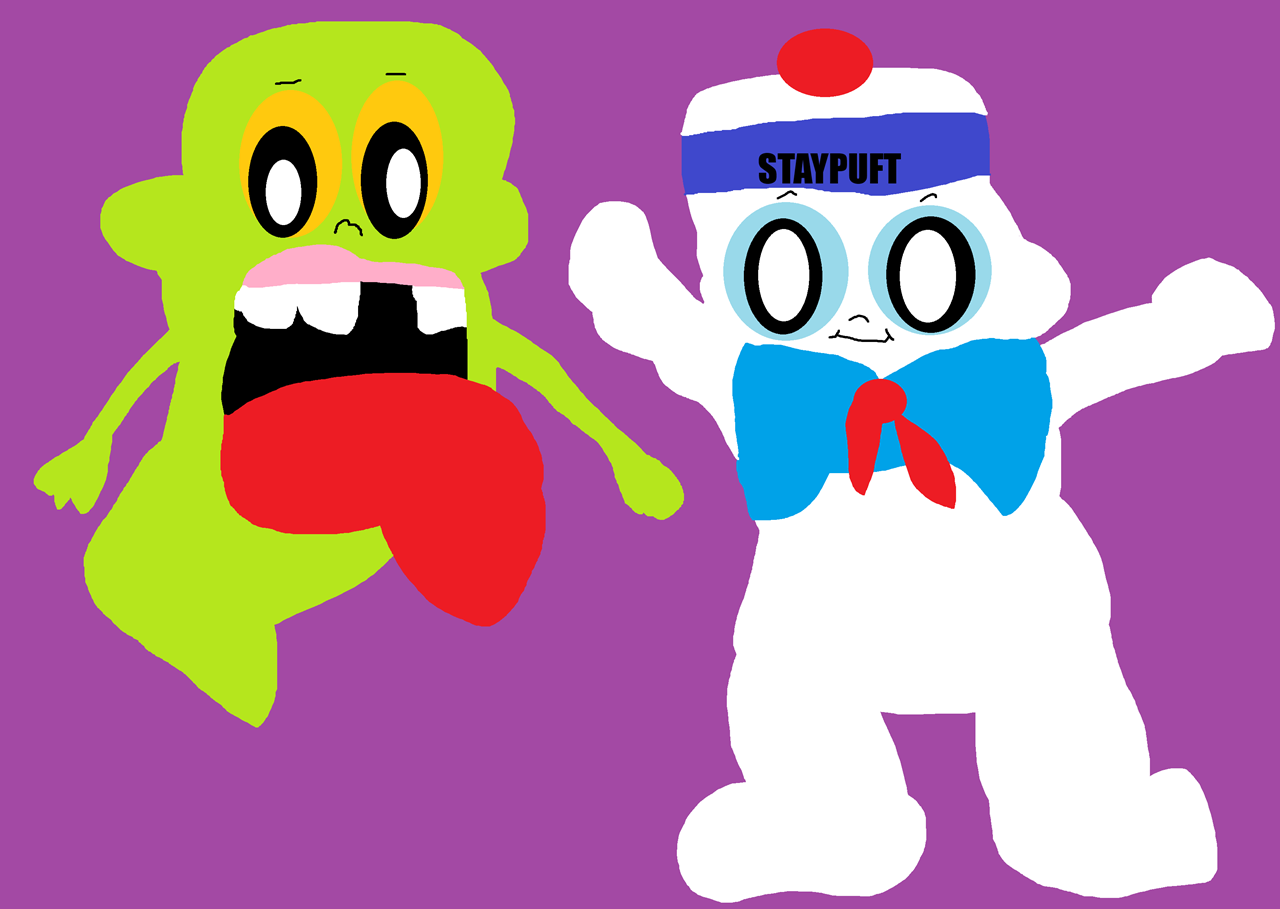 Random Slimer And Staypuft^^ by Falconlobo