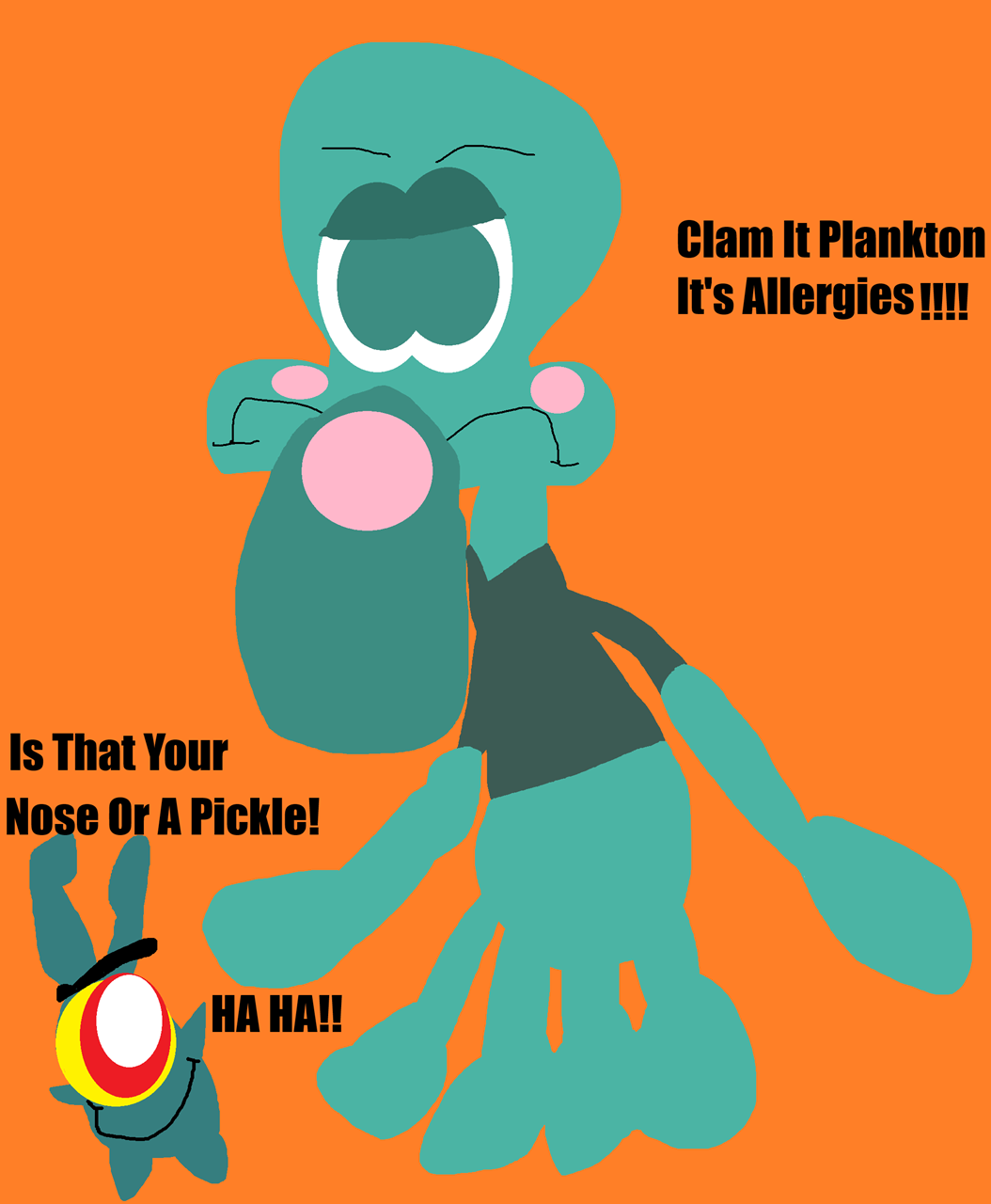 Clam It Plankton It's Allergies^^ by Falconlobo