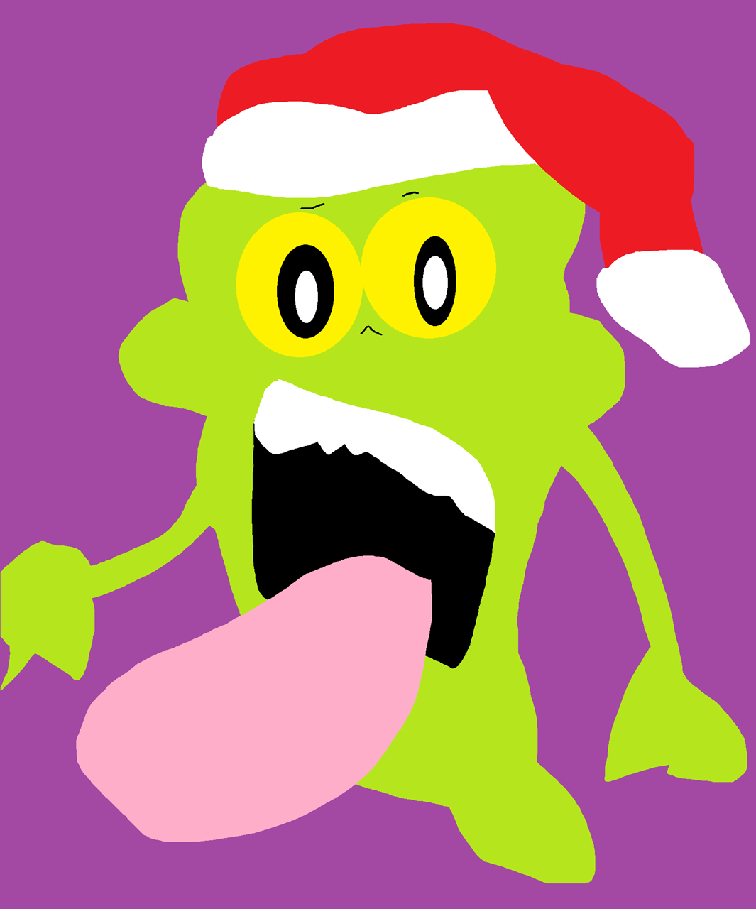 Slimer Santa Hat^^ by Falconlobo