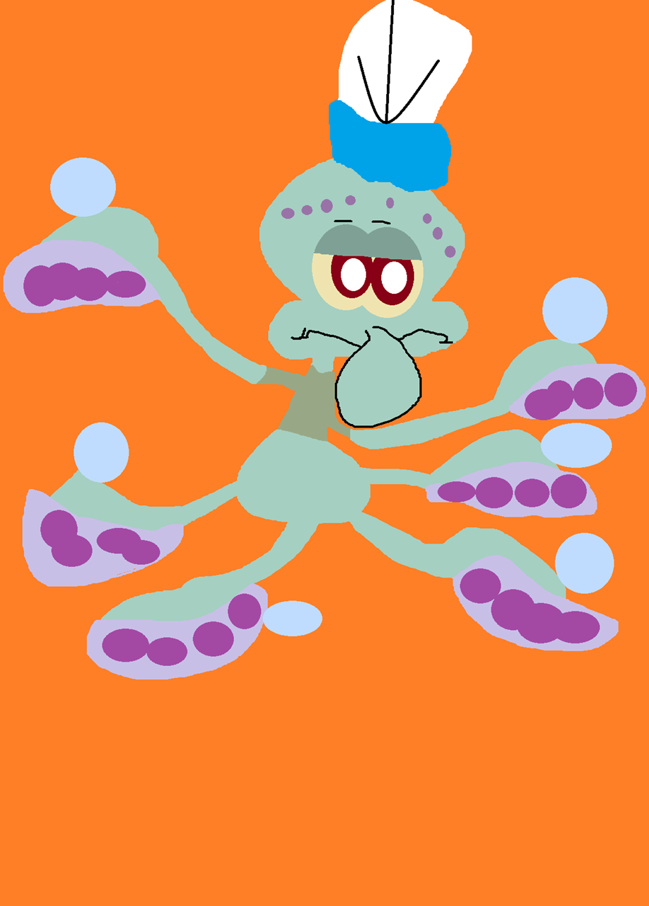 Random Squidward Window Cling Plush^^ by Falconlobo