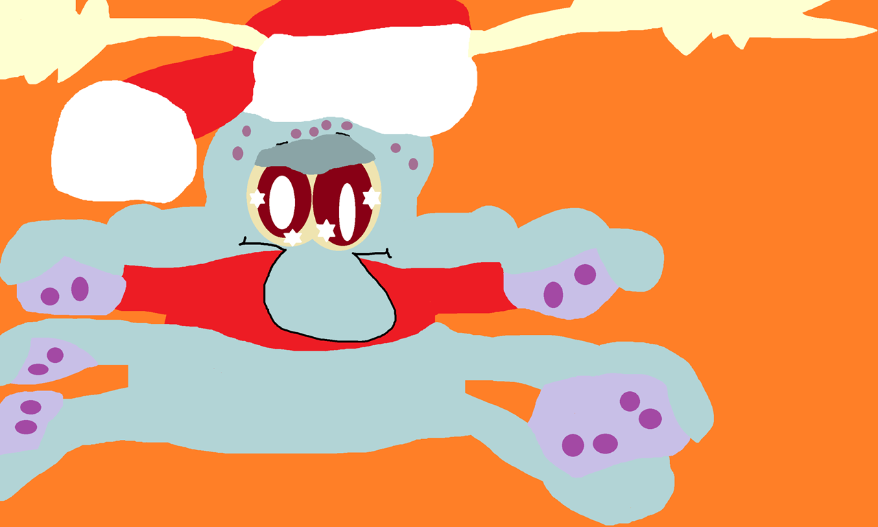 Holiday Sitting Squidward Plush^^ by Falconlobo