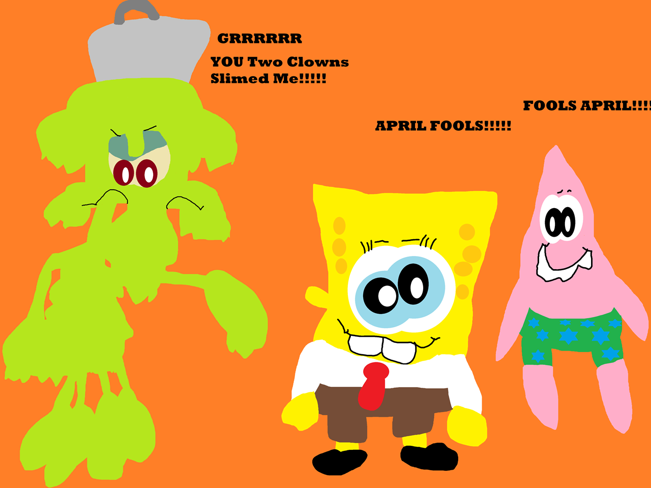 Grrr You Two Clowns Slimed Me^^ by Falconlobo