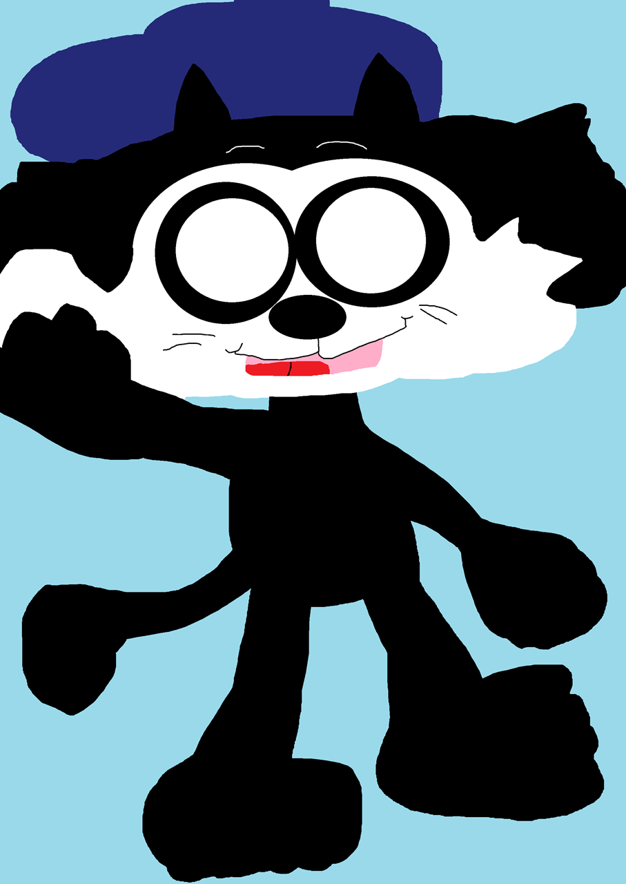 Felix Walking And Waving In A Cap^^ by Falconlobo