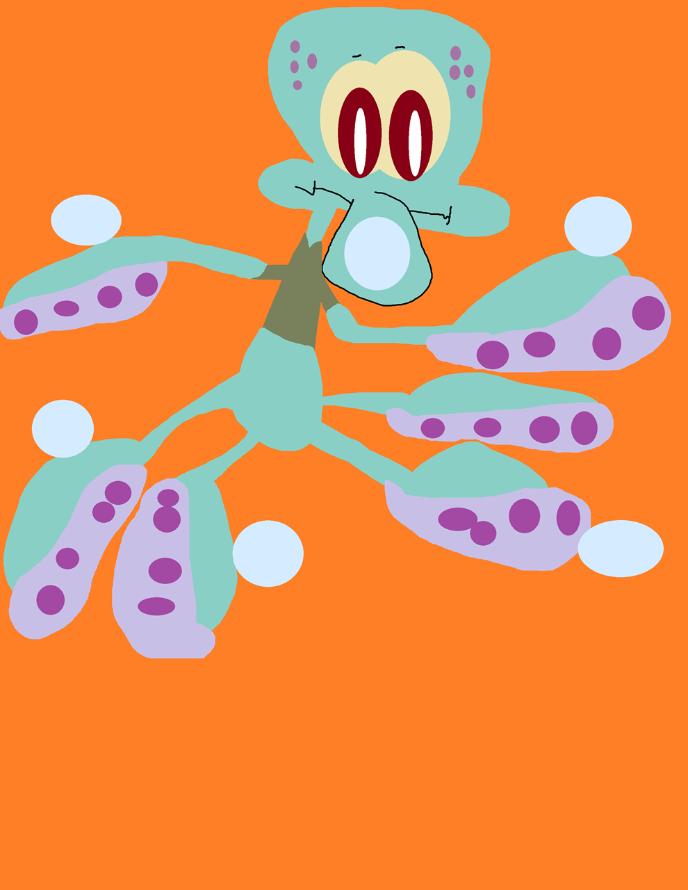 Cute Random Squidward Window Cling Plush^o^ by Falconlobo