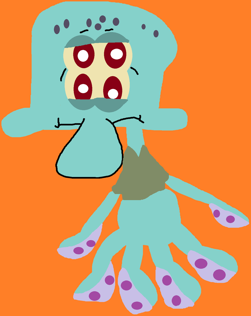 Cactus Flea Market Squidward Chibi Plush Yet Again^^ by Falconlobo