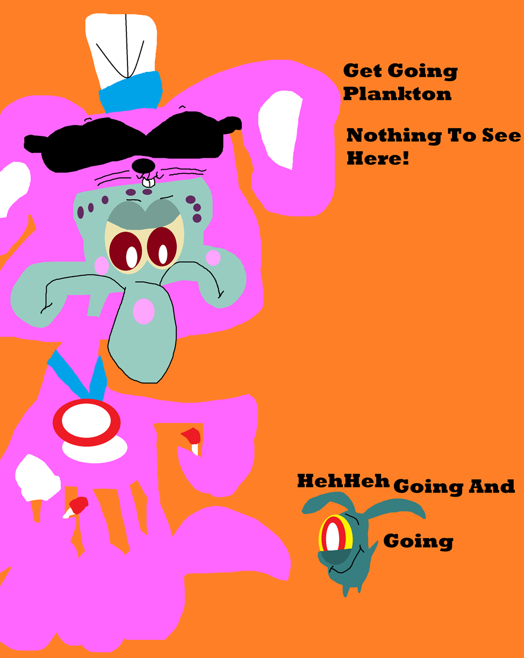 Get Going Plankton Nothing To See Here^^ by Falconlobo