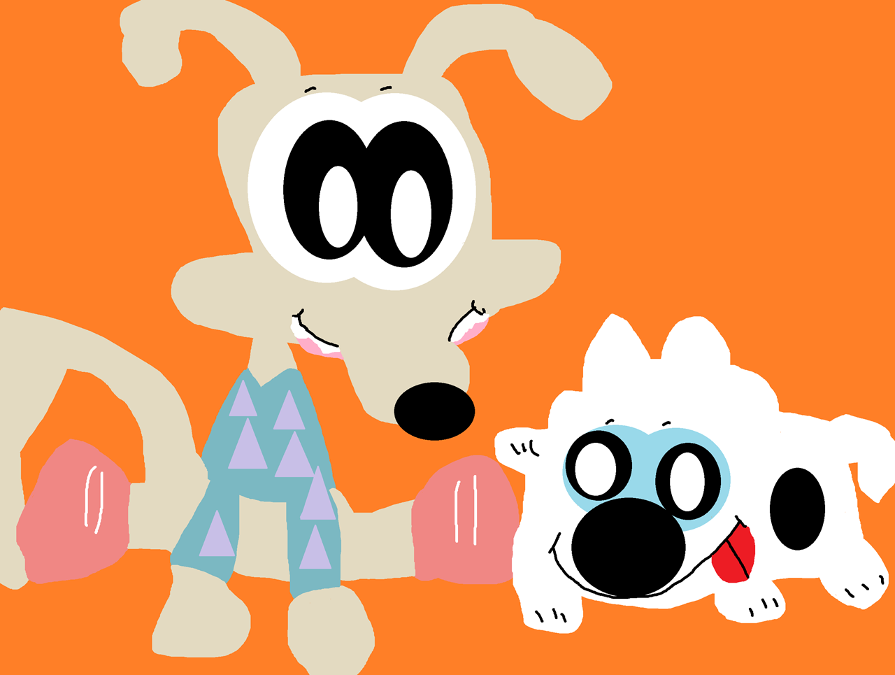 Rocko And Spunky Sitting Plushies^^ by Falconlobo