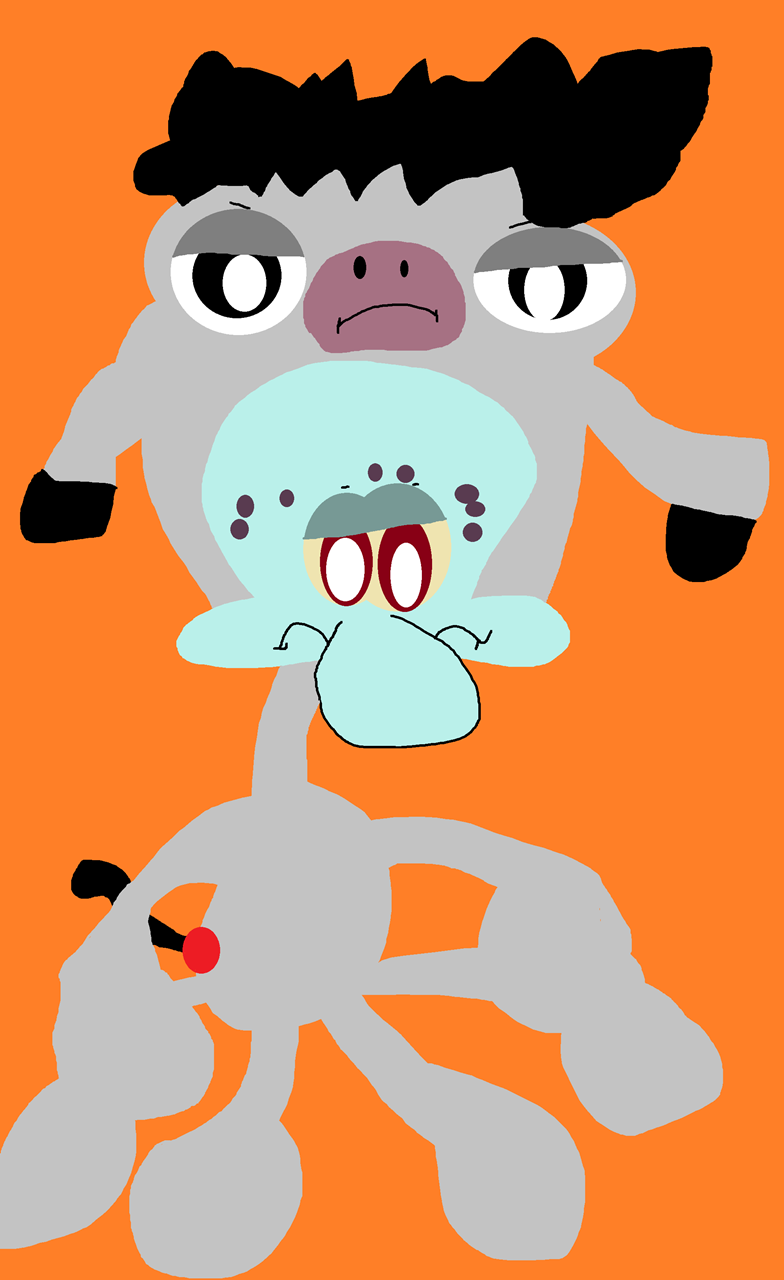 Squidward In Eeyore Pjs^^ by Falconlobo