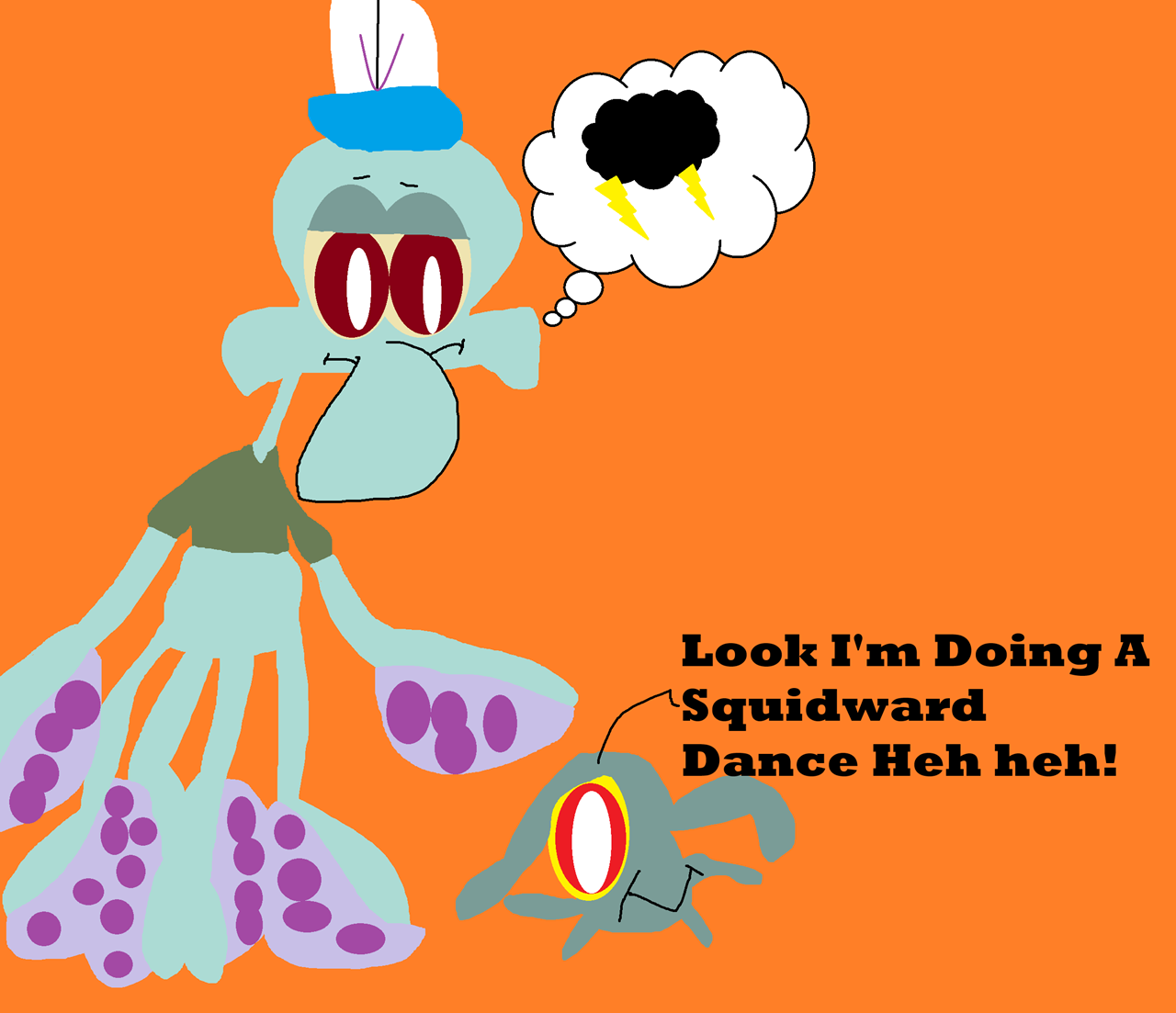 Squidward is Not Amused^^ by Falconlobo