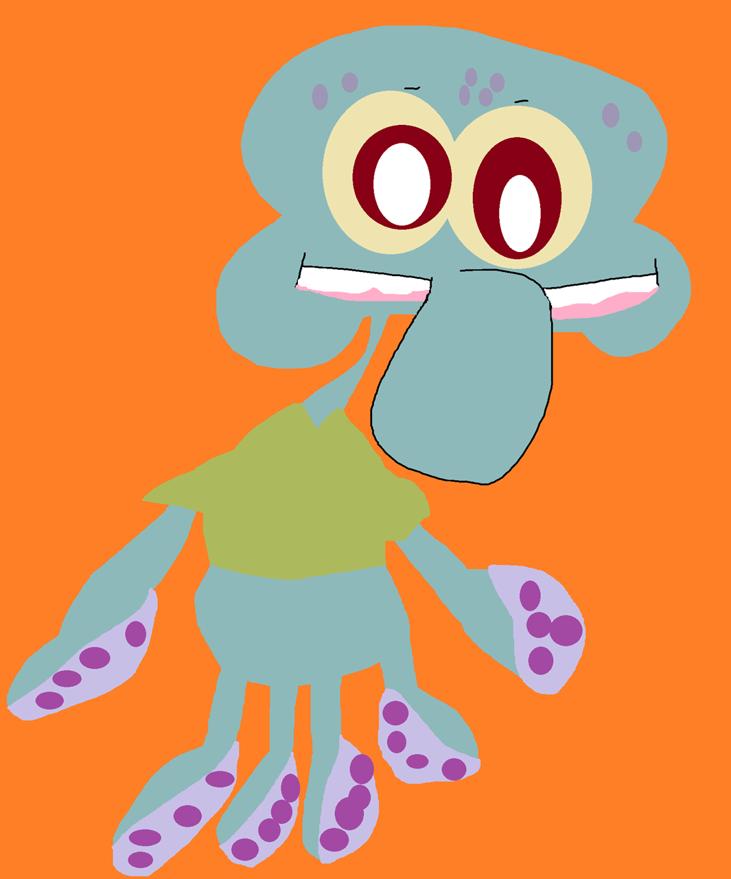 A Goofy Squidward by Falconlobo