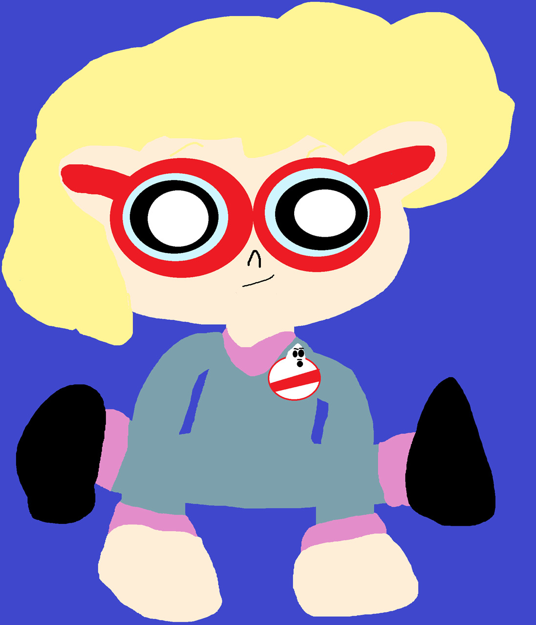 Egon Sitting Plush Again^^ by Falconlobo