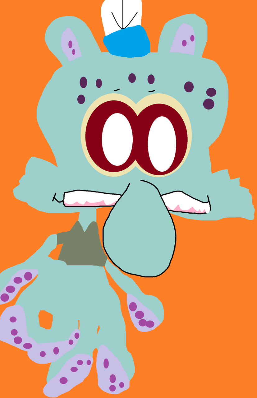 Random Squidward Labubu^^ by Falconlobo