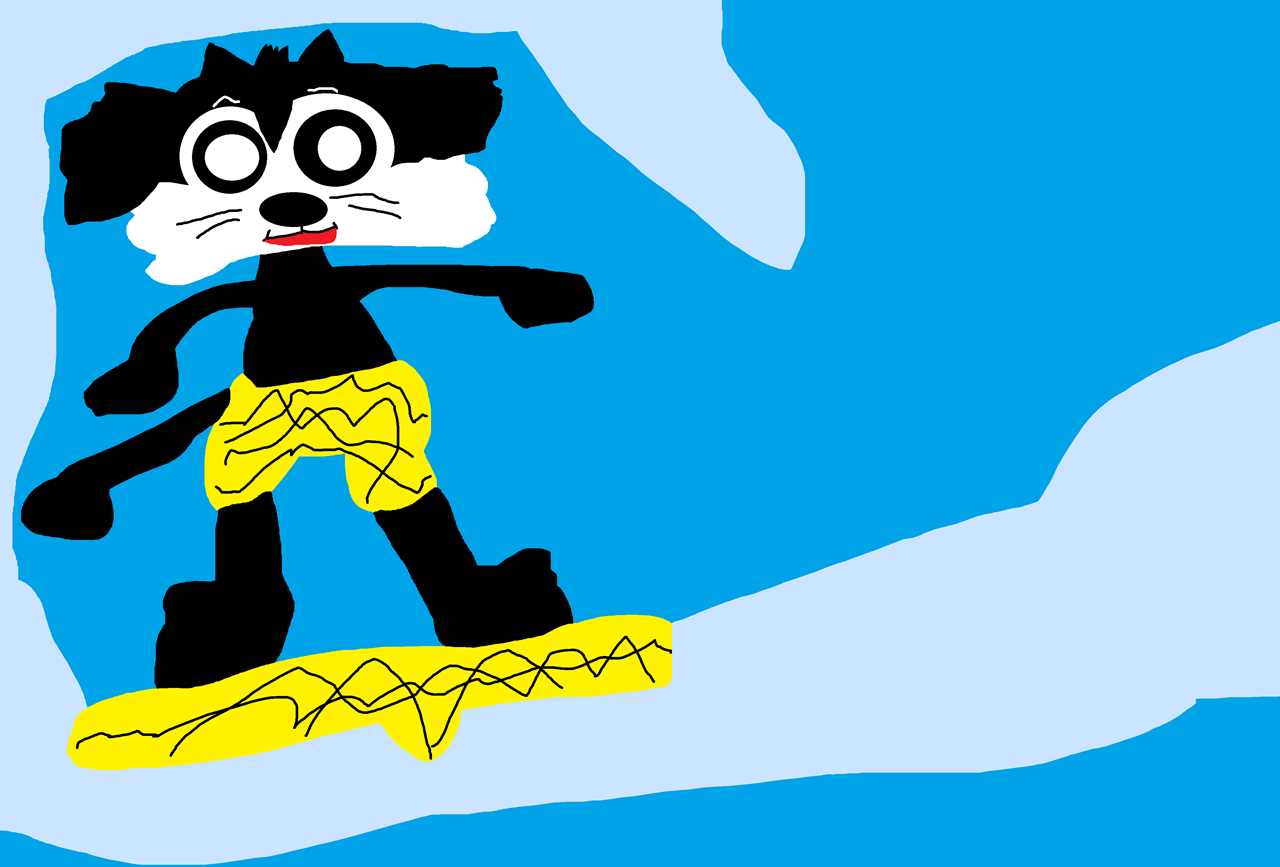Felix Surfing by Falconlobo