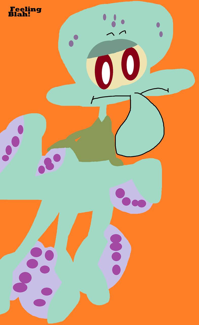 Feeling Blah Squidward by Falconlobo