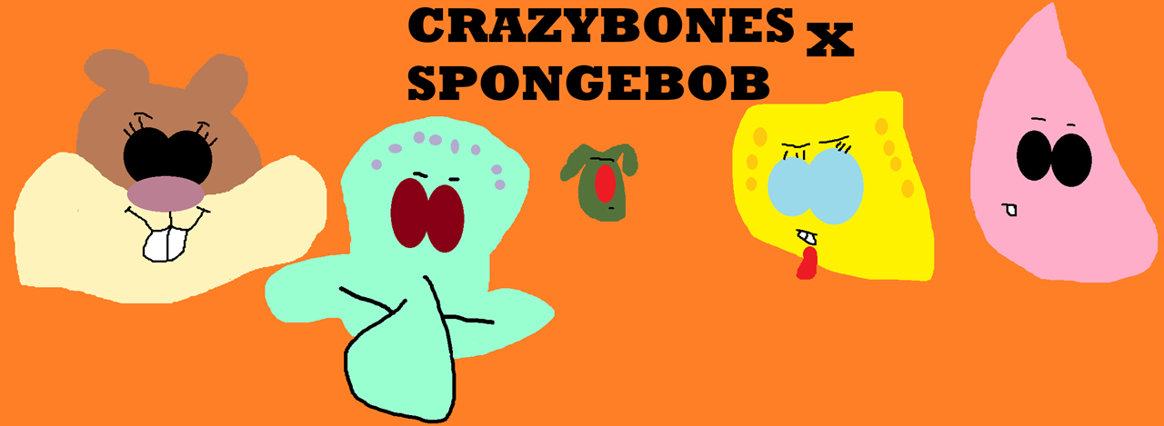 CrazyBones X SpongeBob^^ by Falconlobo