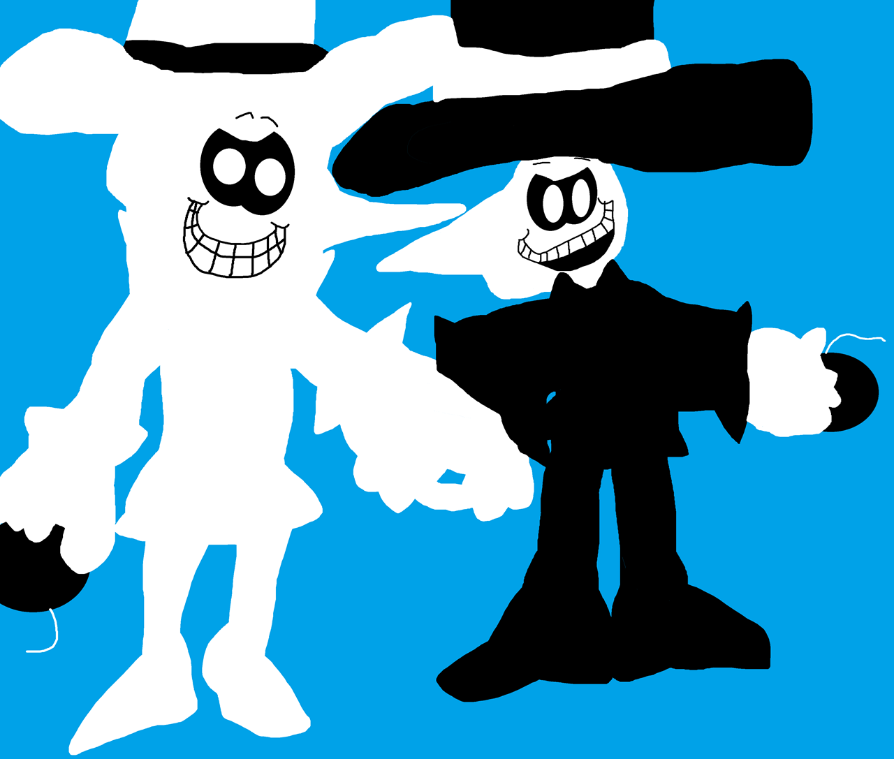 Black VS White^^ by Falconlobo