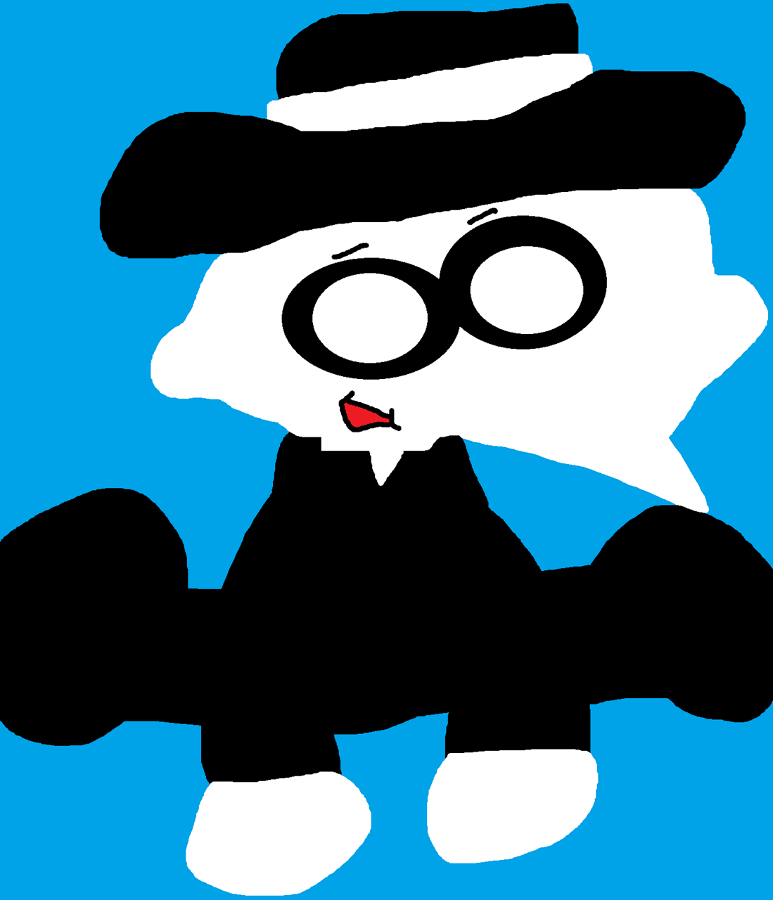 Sitting Black Spy Plush^^ by Falconlobo