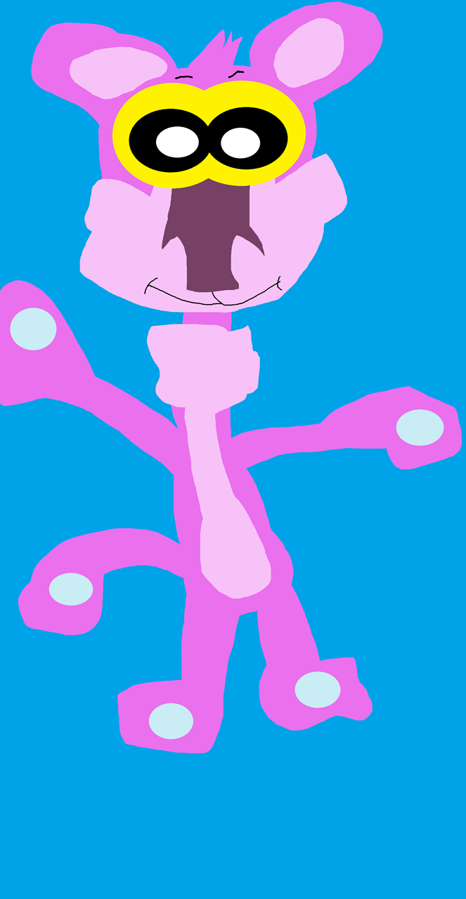 Pink Panther Window Cling Plush^^ by Falconlobo