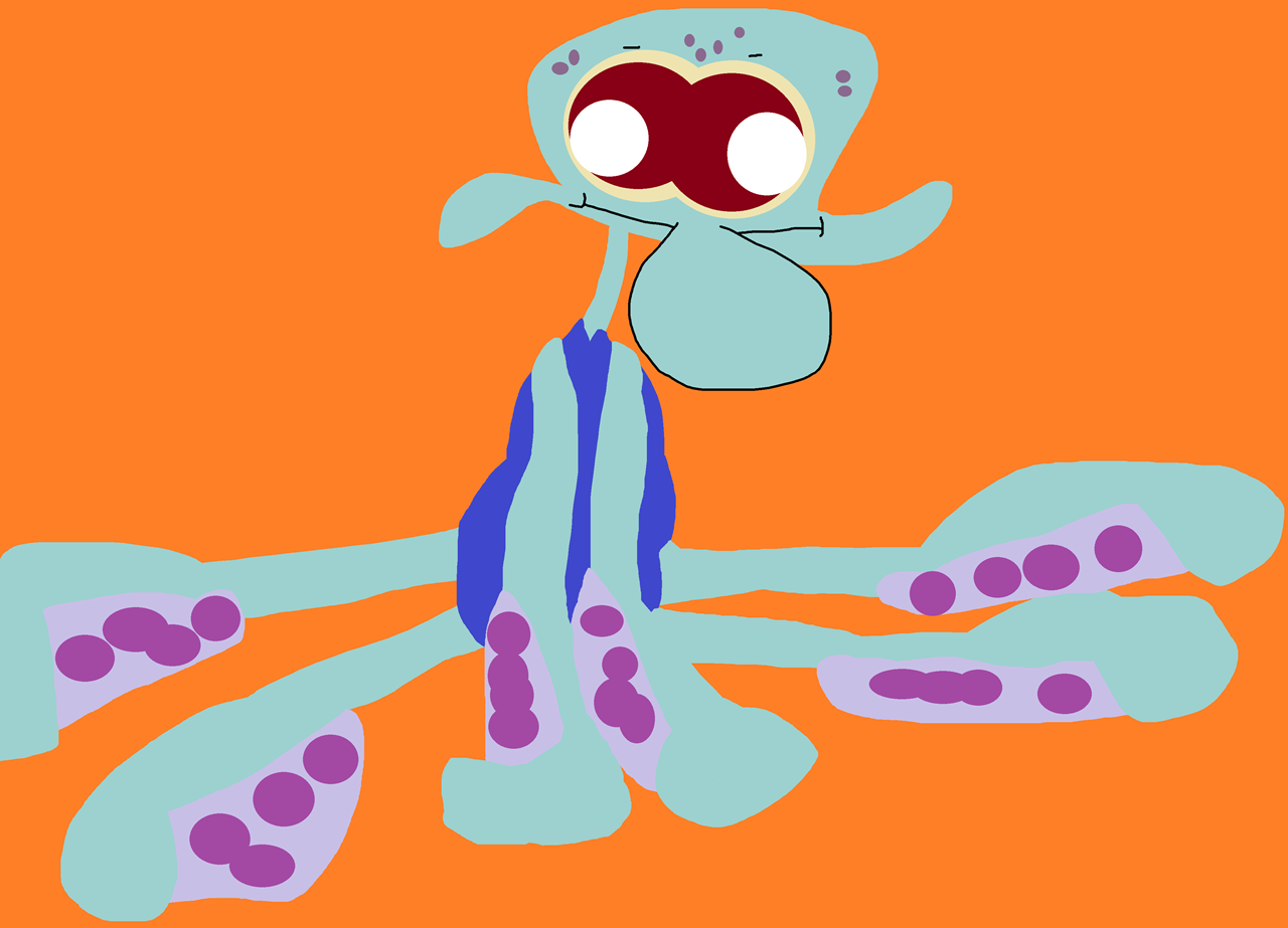 Interpretive Dance Squidward Sitting Plush^^ by Falconlobo