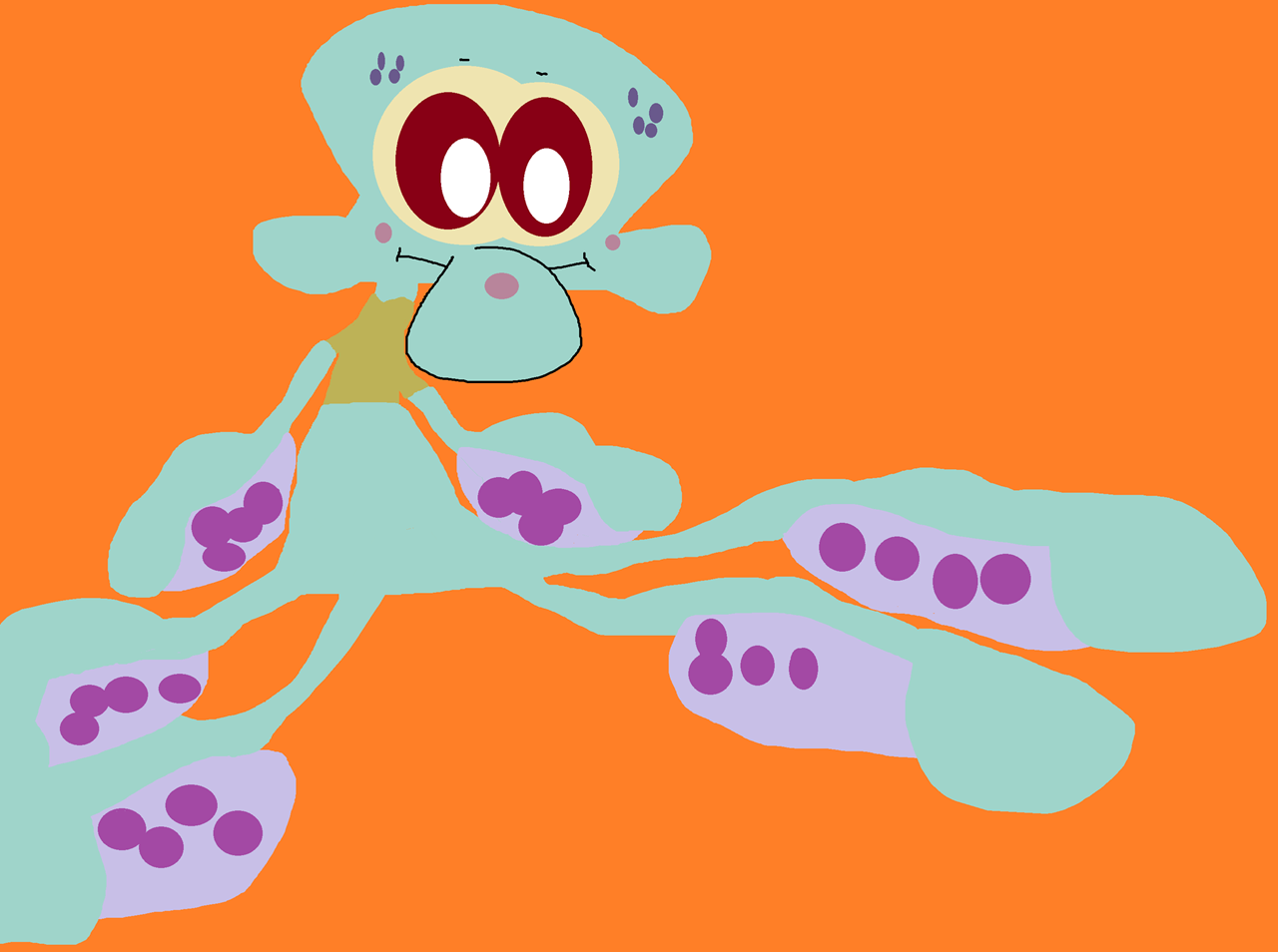 A Squiggly Wiggly Squidward Plushie^^ by Falconlobo