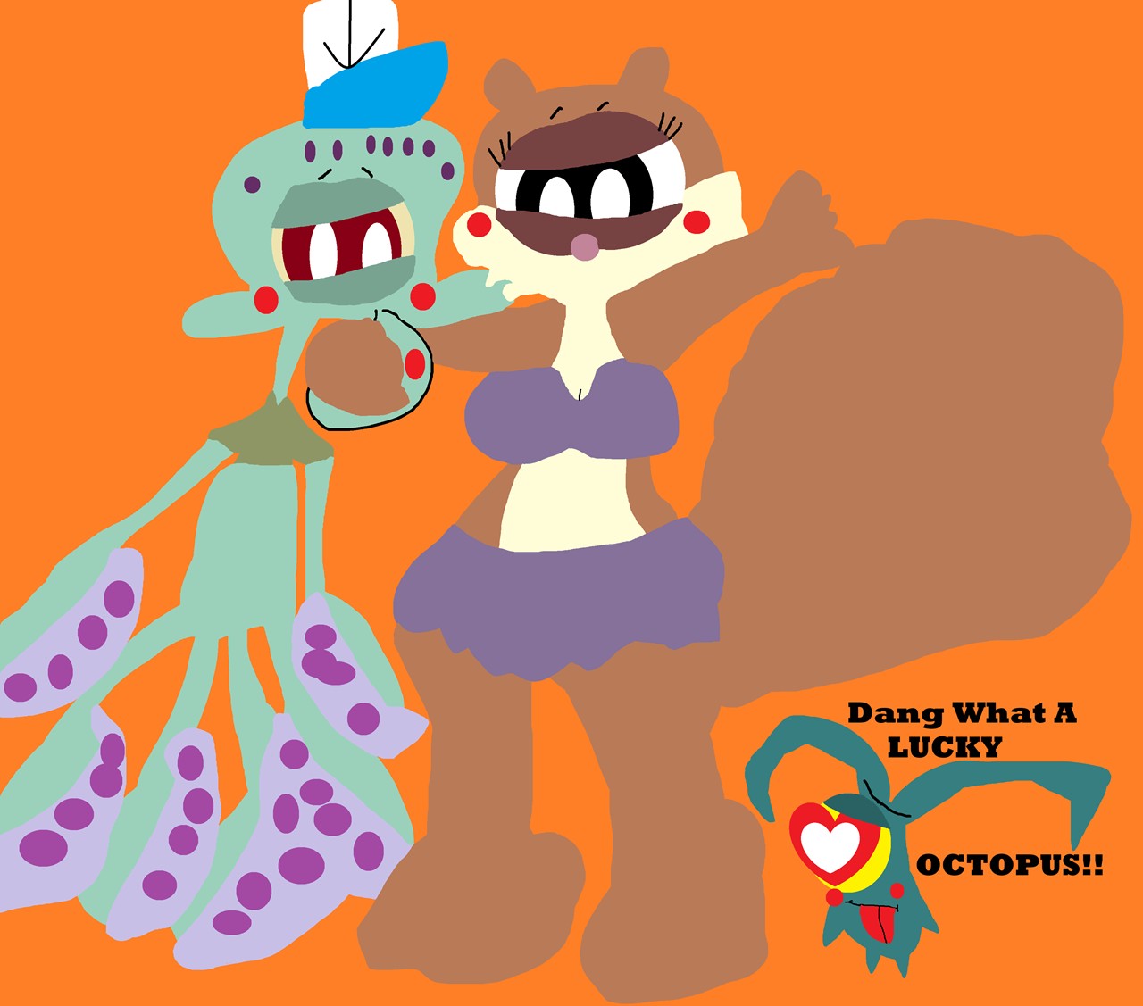 Dang What A Lucky Octopus^^ by Falconlobo