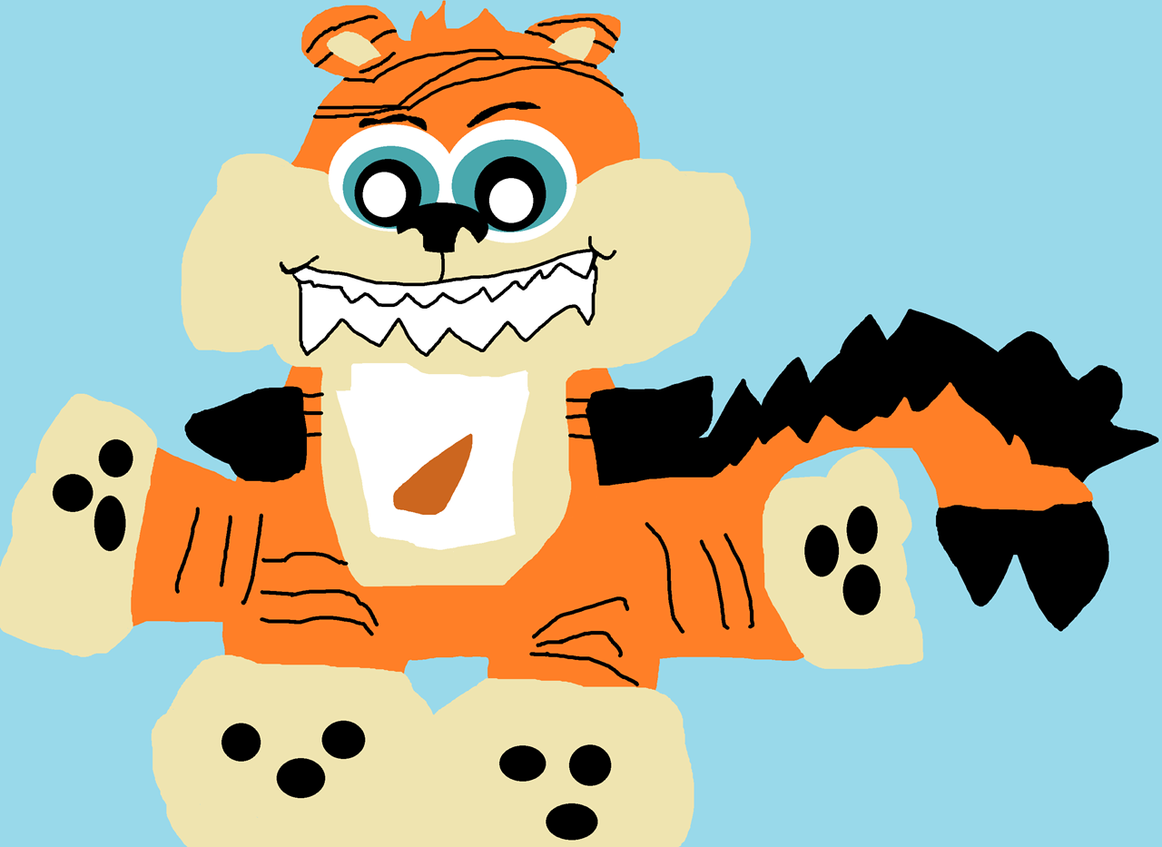 Meanie Beanie TigerShark Big Anthro Sitting Plush^^ by Falconlobo