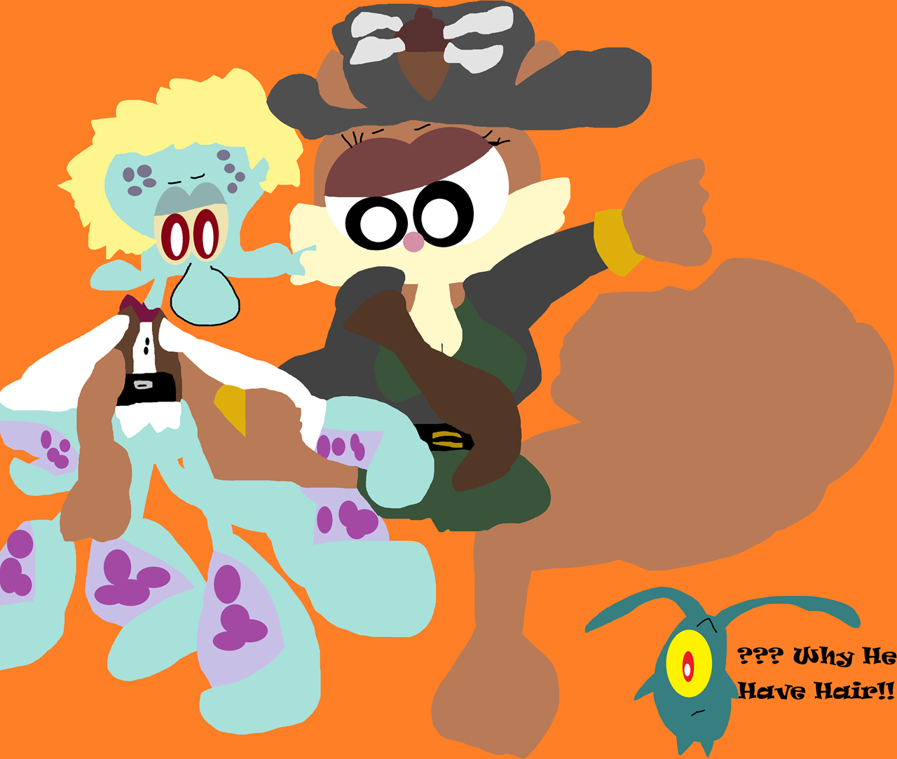 Why He Have Hair^^ in the new trailer based on his look by Falconlobo